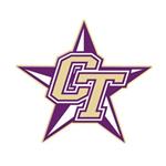 Letters CT with purple star behind 